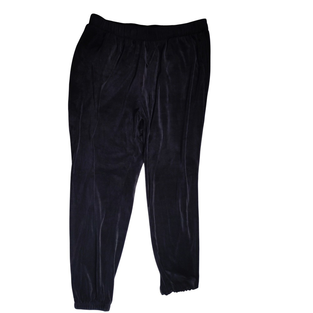 Old Navy Velvet High Rise Joggers Black Jack XL Tall 763853-06 Velour Pants Mens